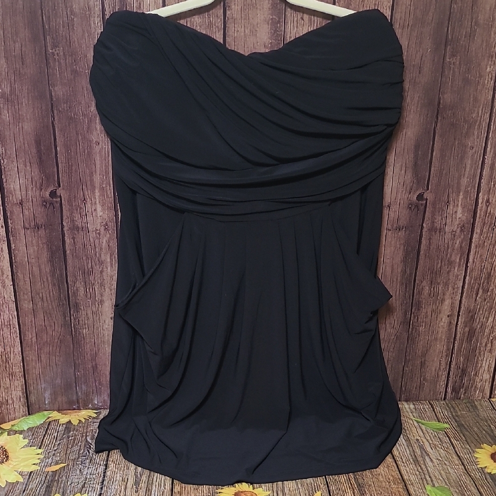 Elegant Black Strapless Dress